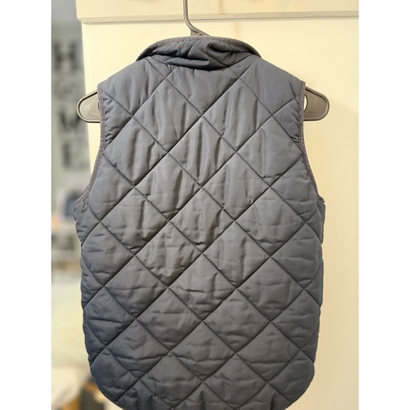 J.CREW Jackets & Blazers - J Crew Mercantile Quilted Vest XS Blue Womens Mock Neck Zip Pockets F057